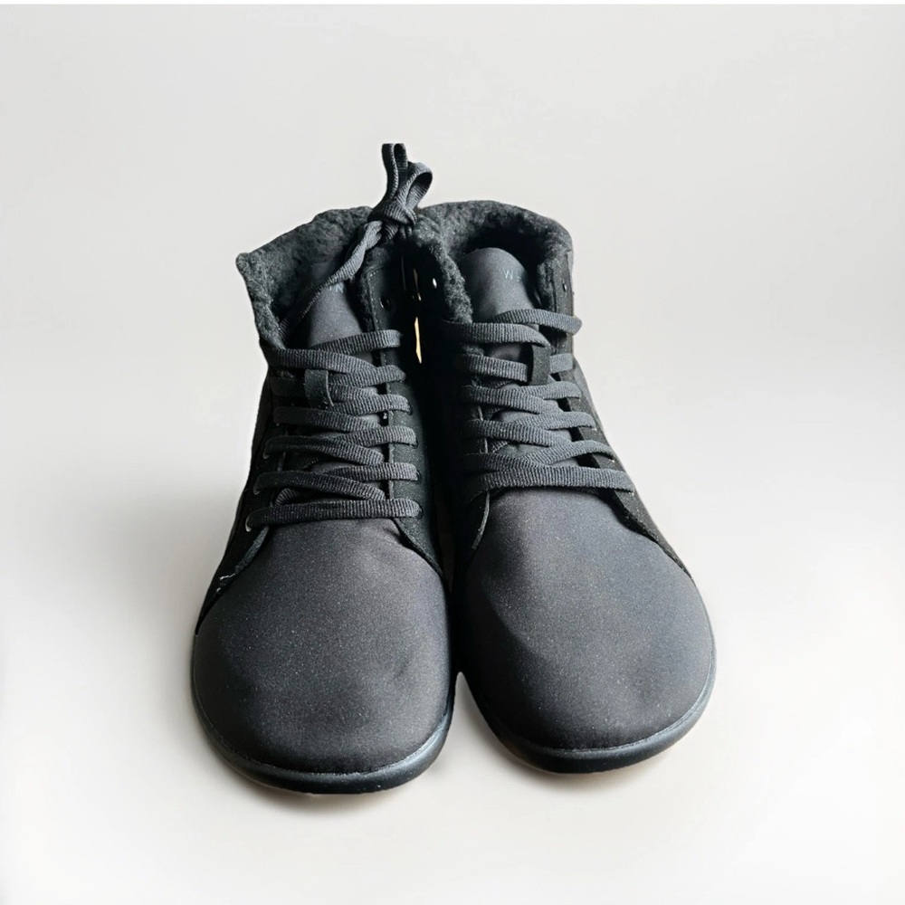 WHITIN Men’s Black Fur Lined High Top Sneakers Boots Size 12.5 US New